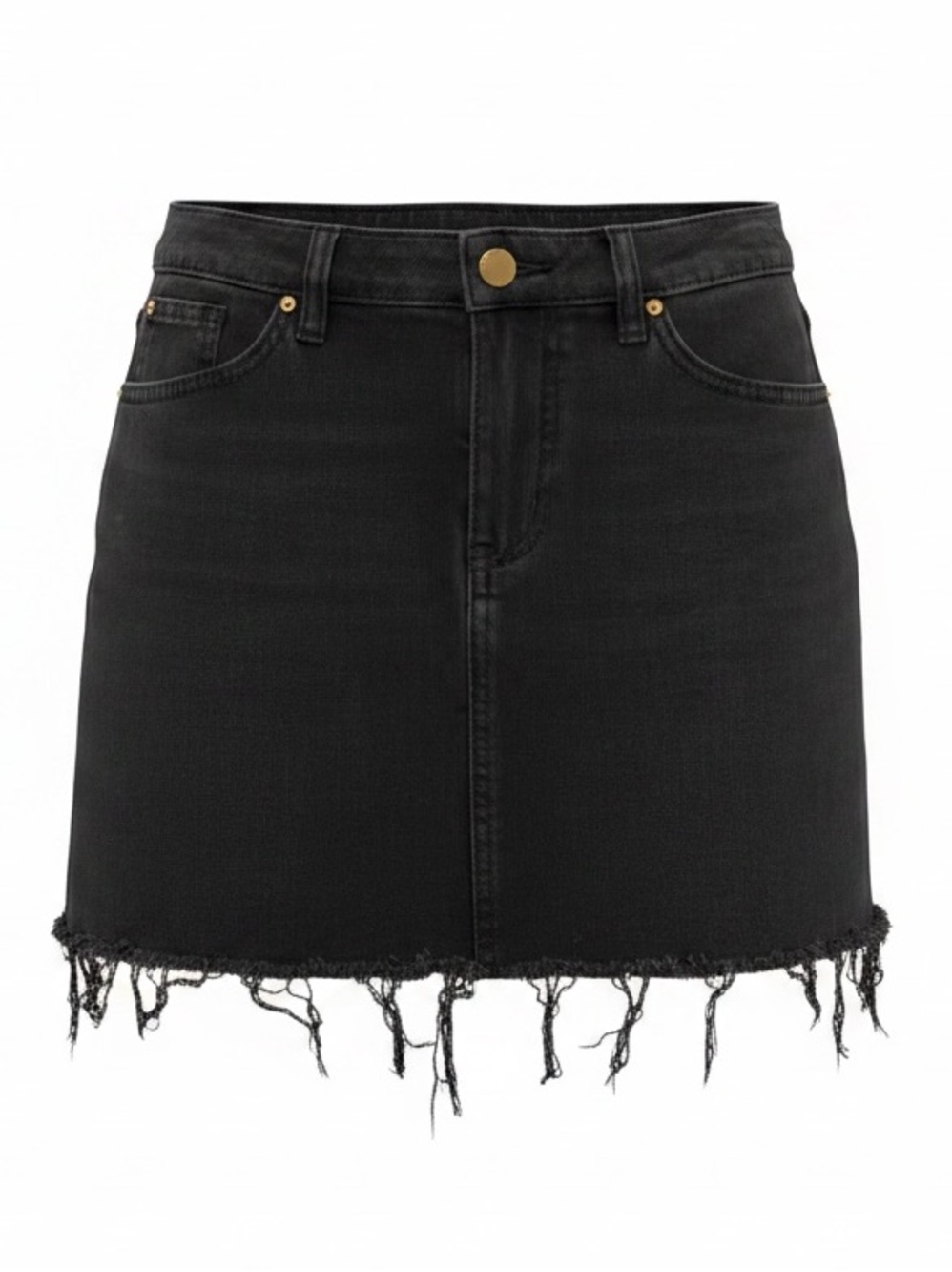 Divided denim skirt